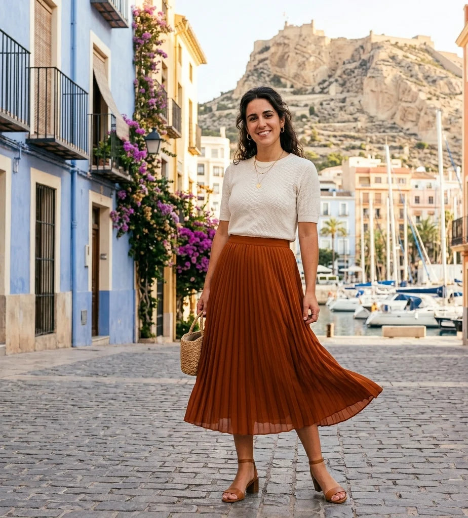 Alicante Pleated Skirt